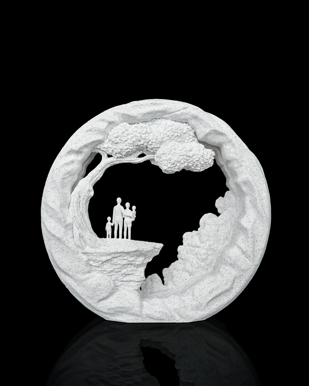 Family Tree LED Table Lamp – 3D Printed Family Love Light