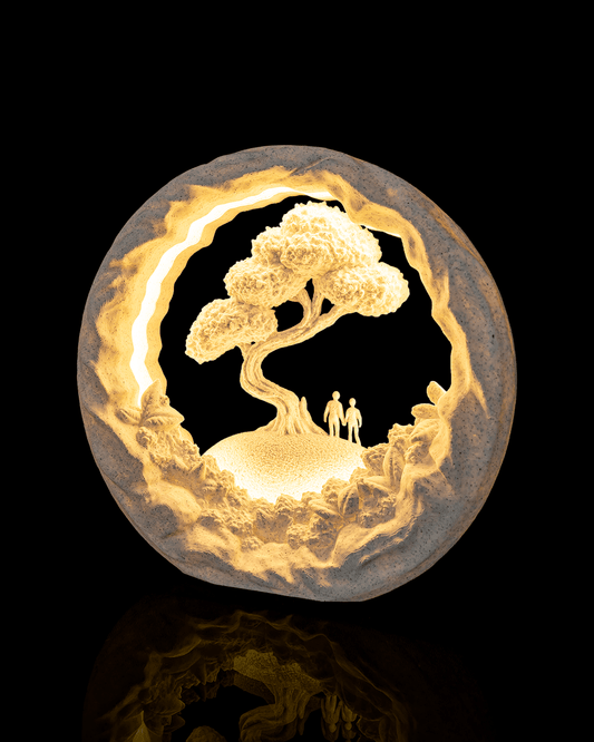 Our Journey LED Table Lamp – 3D Printed Romantic Couple Light