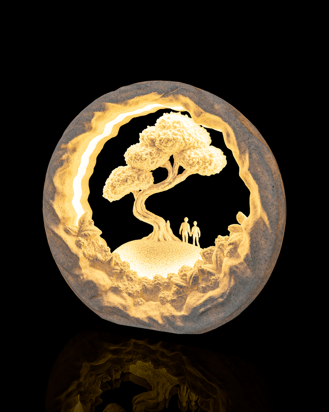 Our Journey LED Table Lamp – 3D Printed Romantic Couple Light