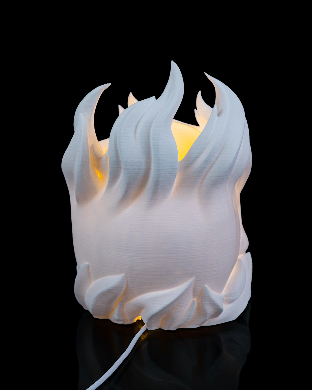 Skull Sphere LED Lamp – 3D Printed Gothic Skull Light