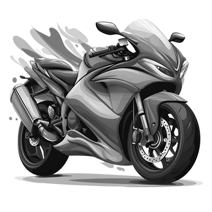Motor Bike Laser Engraved Slate Coaster