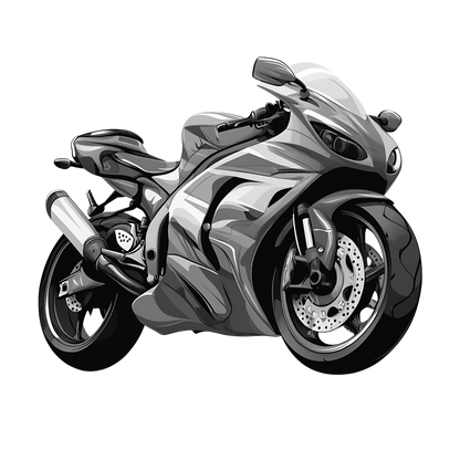 Motor Bike Laser Engraved Slate Coaster