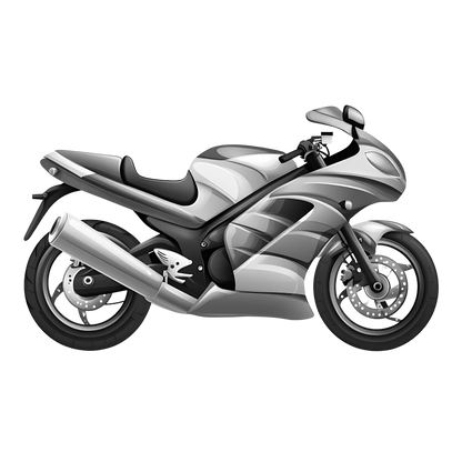 Motor Bike Laser Engraved Slate Coaster