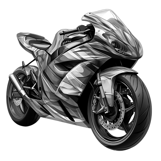 Motor Bike Laser Engraved Slate Coaster
