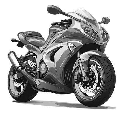 Motor Bike Laser Engraved Slate Coaster