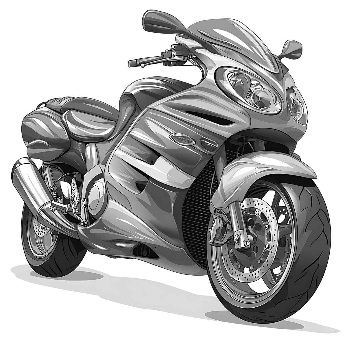 Motor Bike Laser Engraved Slate Coaster