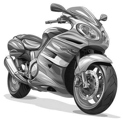 Motor Bike Laser Engraved Slate Coaster
