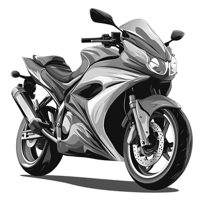 Motor Bike Laser Engraved Slate Coaster