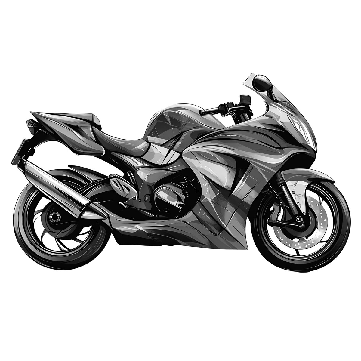 Motor Bike Laser Engraved Slate Coaster
