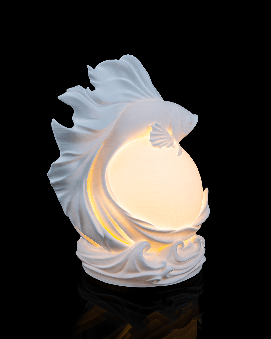 LED Siamese Fighting Fish Lamp – Multi-Colour USB Powered Ambient Table Light