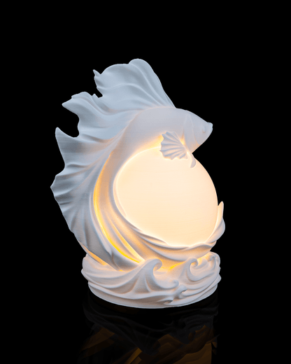 LED Siamese Fighting Fish Lamp – Multi-Colour USB Powered Ambient Table Light
