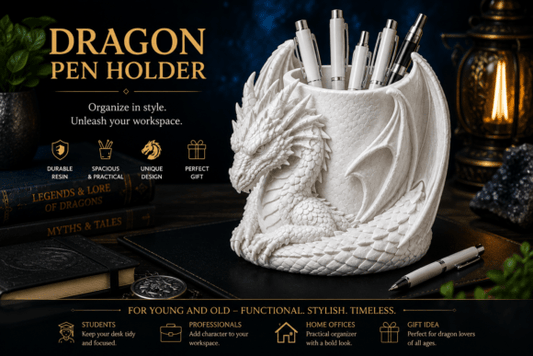 Dragon Pen Holder – 3D Printed Fantasy Desk Organiser