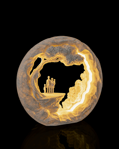 Family Tree LED Table Lamp – 3D Printed Family Love Light
