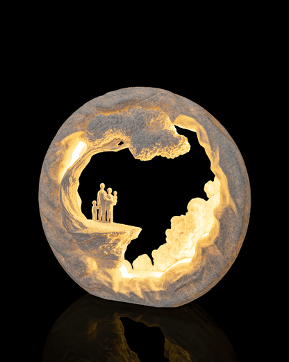 Family Tree LED Table Lamp – 3D Printed Family Love Light