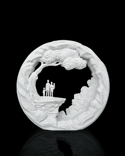 Family Tree LED Table Lamp – 3D Printed Family Love Light