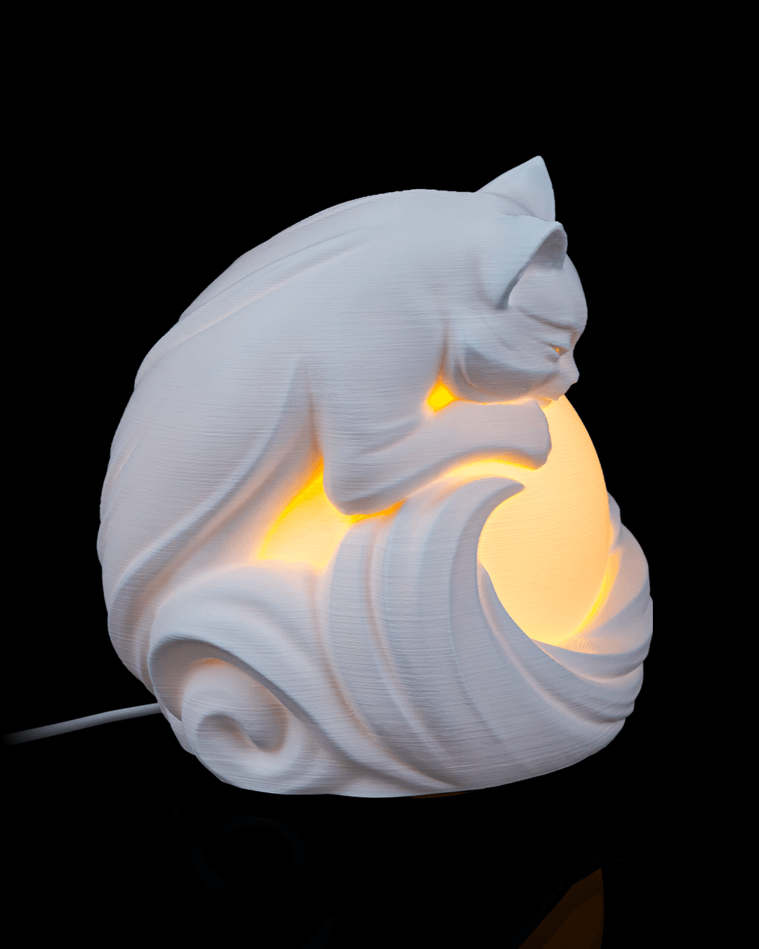 LED Cat Lamp with Multi-Colour Light – 5V USB Powered Decorative Table Lamp