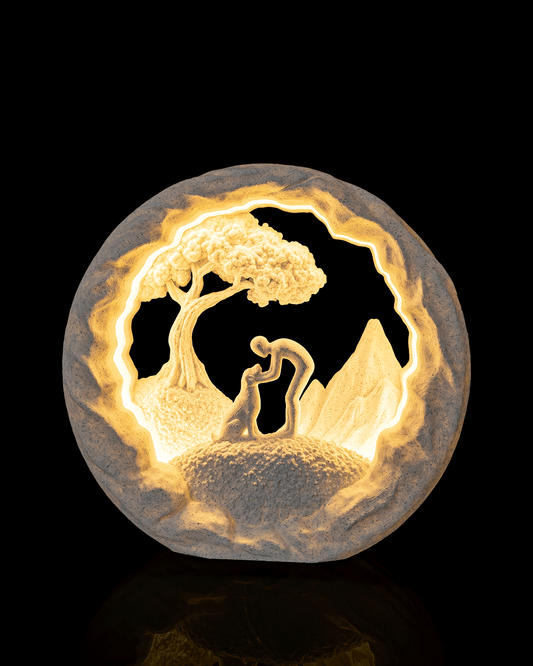 Good Boy LED Table Lamp – 3D Printed Dog Lover's Light