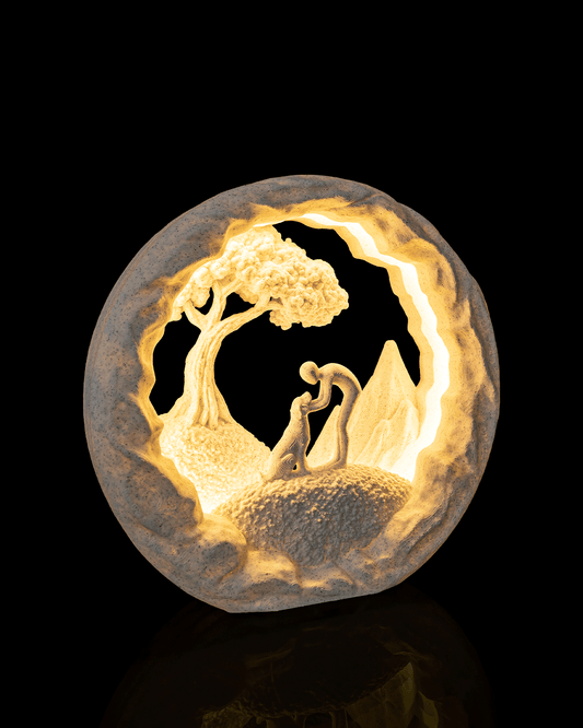 Good Boy LED Table Lamp – 3D Printed Dog Lover's Light