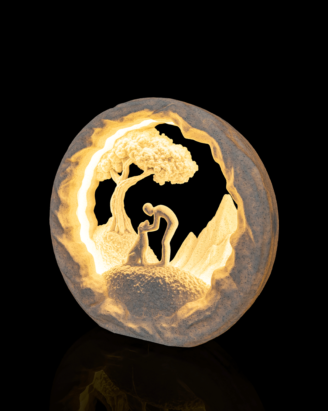 Good Boy LED Table Lamp – 3D Printed Dog Lover's Light