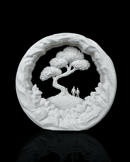 Our Journey LED Table Lamp – 3D Printed Romantic Couple Light