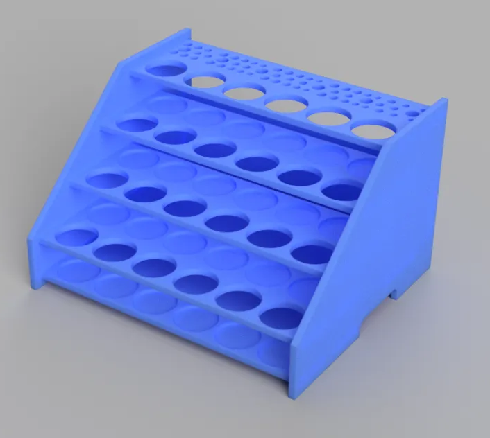 Large Paint Rack & Brush Holder – 3D Printed Hobby Paint Organiser for Vallejo Army Paint