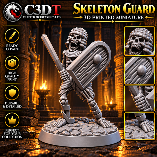 Skeleton Guard – Ancient Undead Warrior Miniature