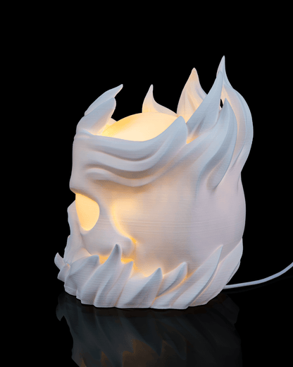 Skull Sphere LED Lamp – 3D Printed Gothic Skull Light