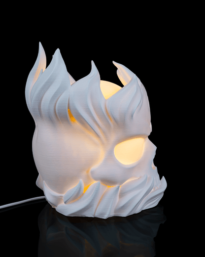 Skull Sphere LED Lamp – 3D Printed Gothic Skull Light