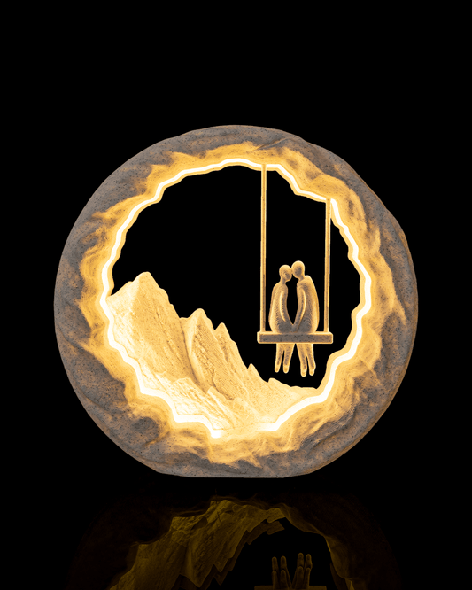 Swing for Two LED Table Lamp – Romantic Couple Swing Light
