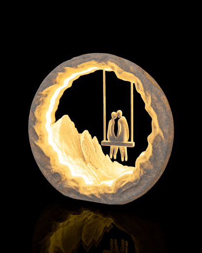 Swing for Two LED Table Lamp – Romantic Couple Swing Light