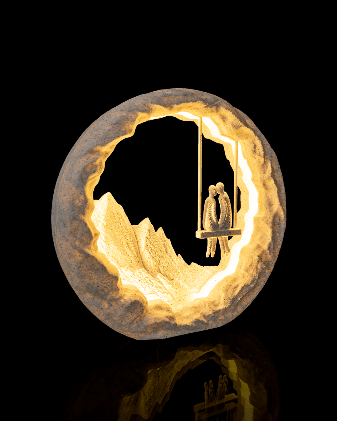 Swing for Two LED Table Lamp – Romantic Couple Swing Light