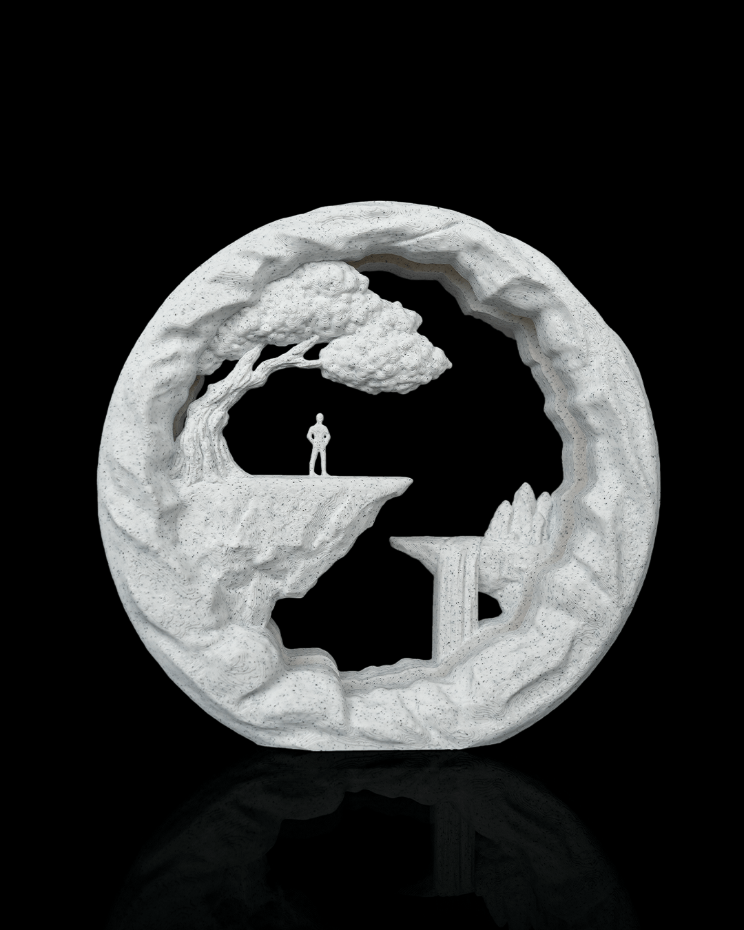 The Wanderer LED Table Lamp – 3D Printed Nature &amp; Adventure Light