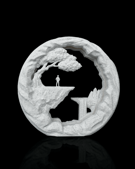 The Wanderer LED Table Lamp – 3D Printed Nature &amp; Adventure Light