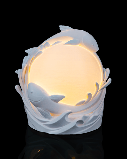 LED Carp Fish Lamp – Multi-Colour USB Powered Ambient Table Light