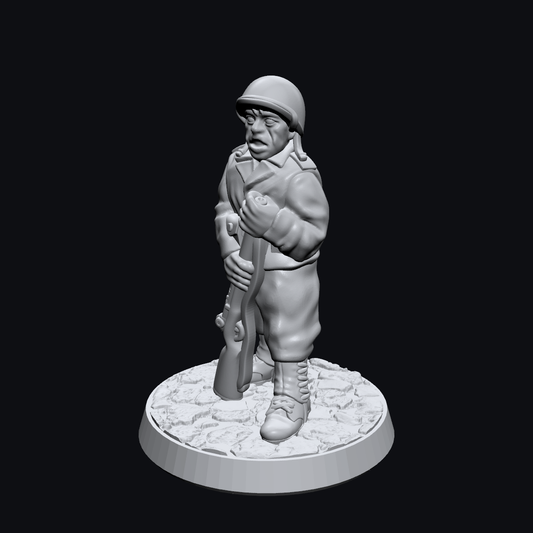 WW2 US Infantry Soldier – High-Detail Resin Miniature