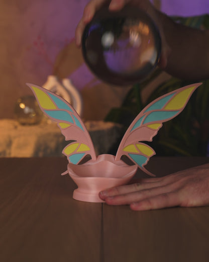 Fairy Magic Crystal Ball Holder &amp; LED Lamp – 3D Printed Fantasy Light