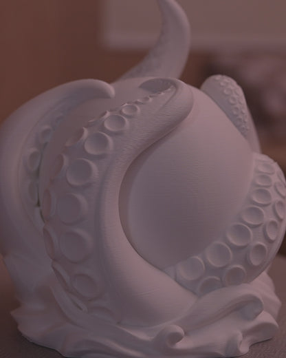 Abyss Sphere LED Table Lamp – 3D Printed Octopus Tentacle Light